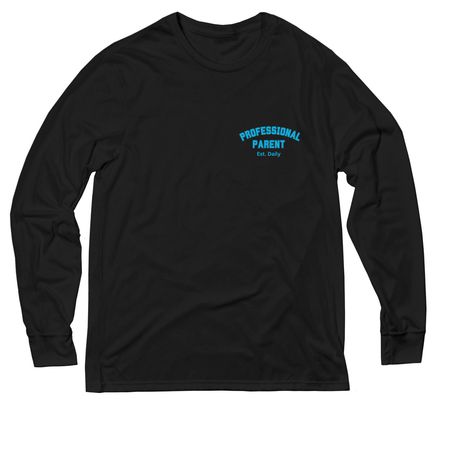 Professional Parents, a Deep Black Allmade Eco Triblend Long Sleeve Tee
