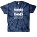 RAMS RAMS RAMS, a Navy Classic Tie Dye Tee