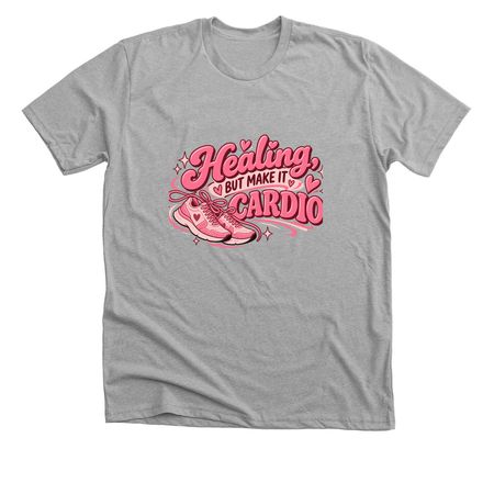 Healing but make it cardio&nbsp;, a Athletic Heather Premium Unisex Tee