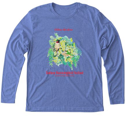 Chilean Woodstar 2026 Sedona Hummingbird Fest, a Vintage Royal Triblend Long Sleeve Tee
