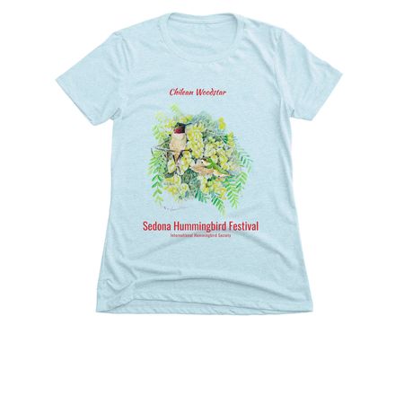 Chilean Woodstar 2026 Sedona Hummingbird Fest, a Ice Blue Women's Slim Fit Tee