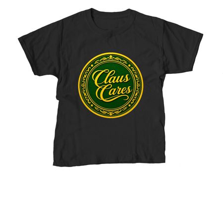 Claus Cares alternate&nbsp;, a Black Youth Unisex Tee