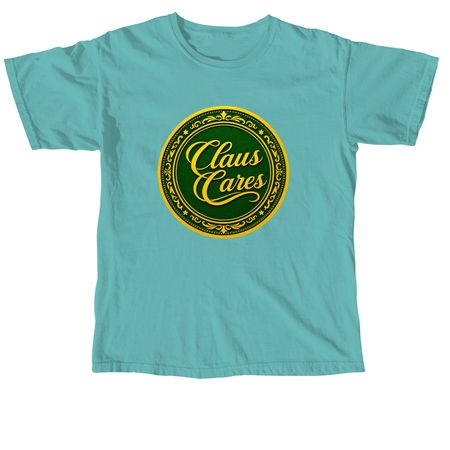 Claus Cares alternate&nbsp;, a Seafoam Comfort Colors Unisex Tee
