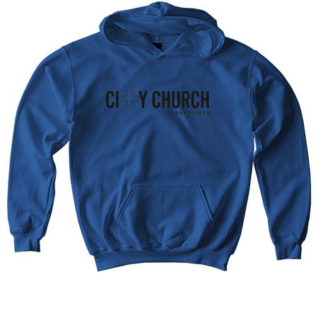 City Church Original, a Royal Softstyle Youth Pullover Hoodie