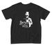 Little Abe's Classic - White Print, a Black Toddler Tee