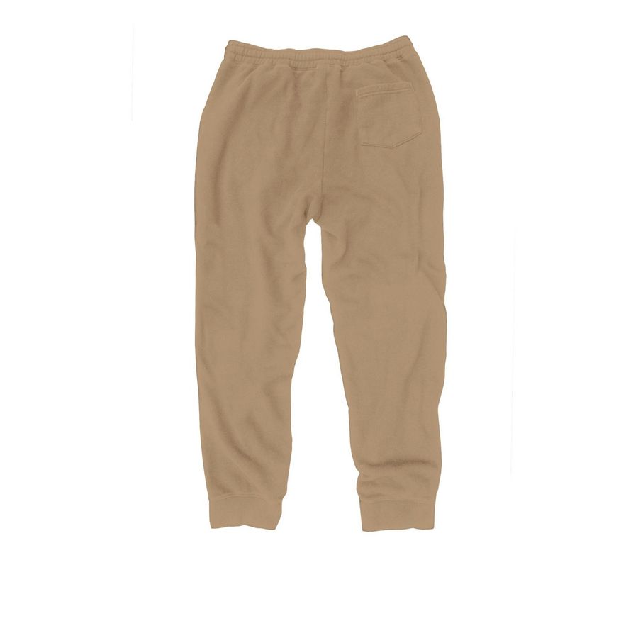 Law Merch Jogger (black lettering), a Sandstone Midweight Fleece Joggers (back-view)