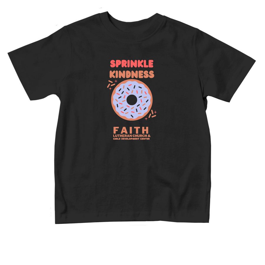 Sprinkle Kindness (toddler sizes), a Black Toddler Tee