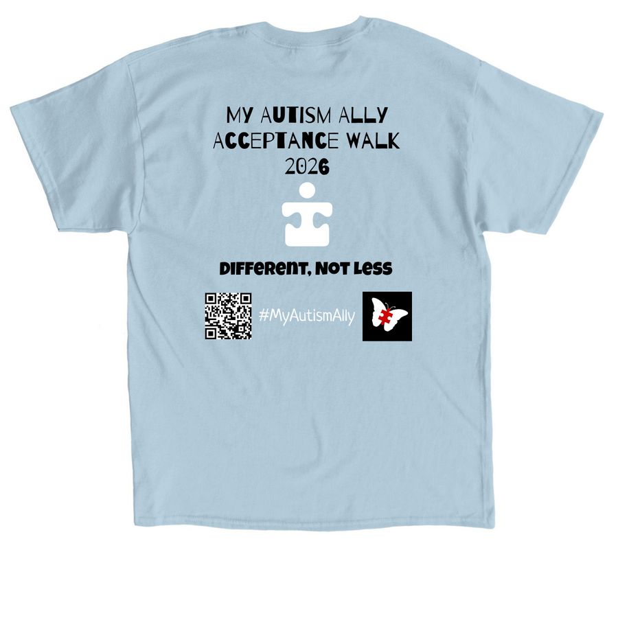 #TeamBraxton, a Light Blue Classic Unisex Tee (back-view)
