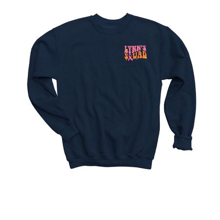 The Squad, a Navy Youth Crewneck Sweatshirt