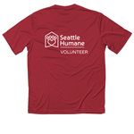 Volunteer Activewear, a True Red Classic Performance Tee (back-view)