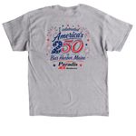 America250, Bar Harbor, a Sport Grey Classic Unisex Tee (back-view)