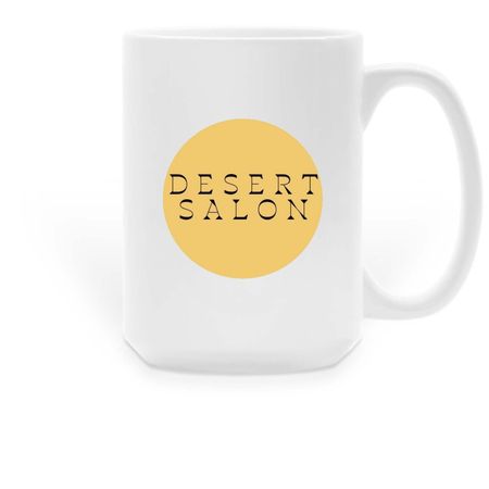 Desert Salon, a White Large Coffee Mug