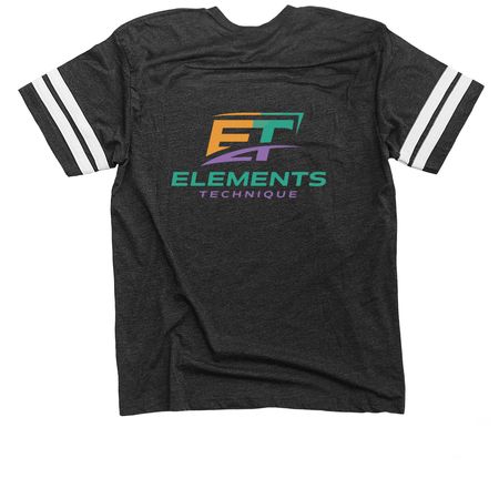 Elements Gear&nbsp;, a Vintage Smoke / White Football Jersey Tee (back-view)