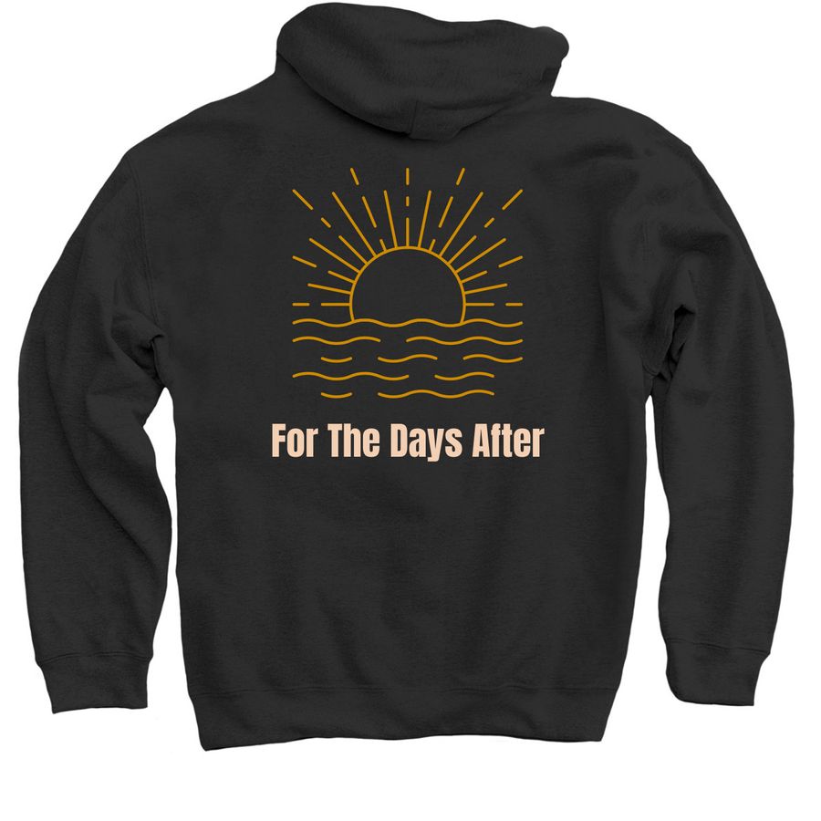 Still After&nbsp;, a Black Pullover Hoodie (back-view)