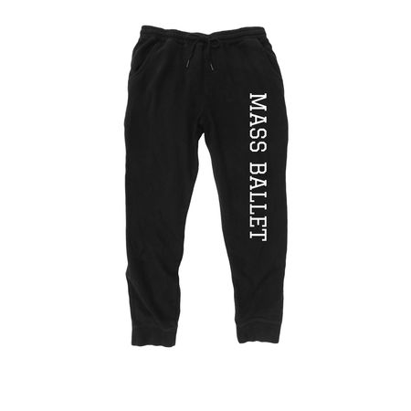 Mass Ballet Apparel (bottoms), a Black Midweight Fleece Joggers