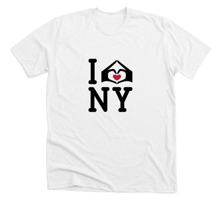 I Love NY ASOH Shirt, a Solid White Blend Premium Unisex Tee