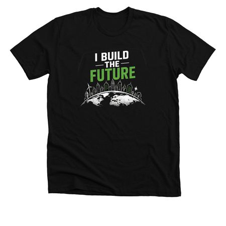 Wear the Future. Fuel the Mission, a Solid Black Blend Premium Unisex Tee