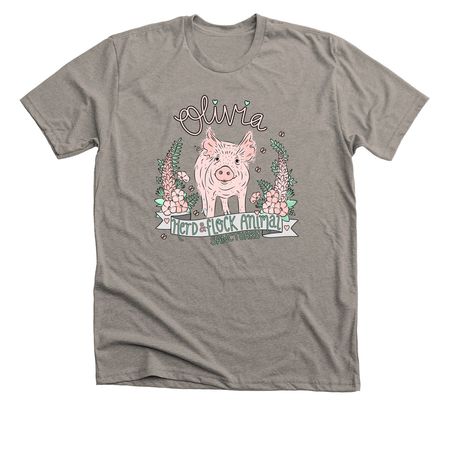 Olivia Tee, a Heather Stone Premium Unisex Tee