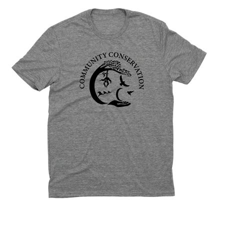 Support Communities to Conserve Biodiversity&nbsp;, a Aluminum Grey Allmade Eco Triblend Unisex Tee