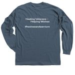 Wolves & Warriors, a Indigo Classic Long Sleeve Tee (back-view)