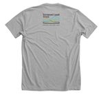 Blue-headed Vireo T-Shirt, a Athletic Heather Premium Unisex Tee (back-view)