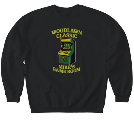 Woodlawn Classic, a Black Softstyle Crewneck Sweatshirt