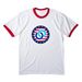 America 250 Foundation Tee, a White/ Red Cotton Ringer Tee