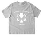 EMS Week, a Cool Heather Grey Stanley/Stella Unisex Freestyler Heavyweight Tee (back-view)