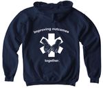 EMS Week, a Navy Softstyle Youth Pullover Hoodie (back-view)
