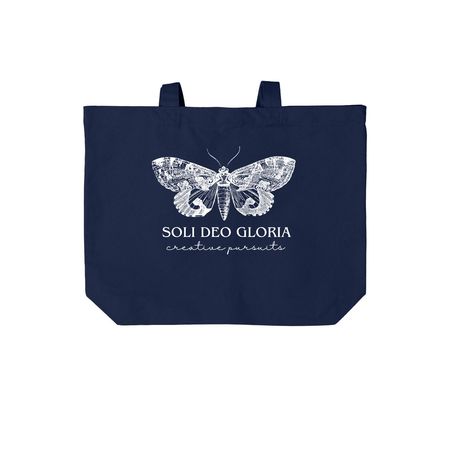 SDG Tote Bag, a River Blue Navy Cotton Canvas Tote Bag