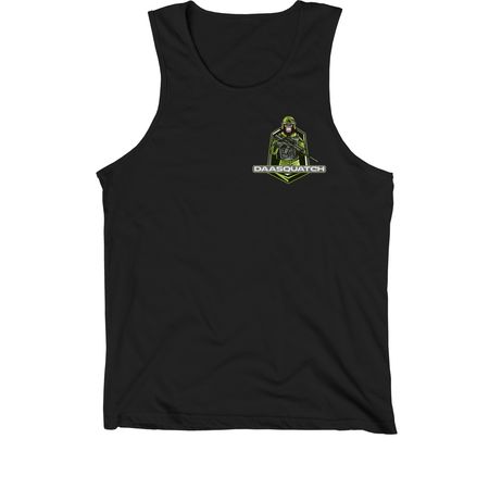 DaaSquatch Round & Proud!, a Black Premium Cotton Tank