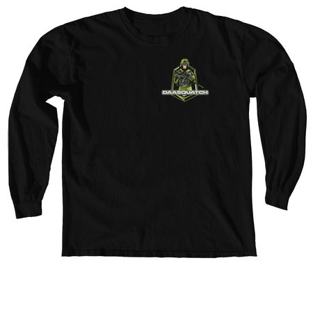 DaaSquatch Round & Proud!, a Black Comfort Colors Long Sleeve Tee