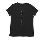 Bam f ur&nbsp; videos, a Space Black Allmade Eco Triblend Women?s Tee (back-view)