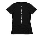 Bam f ur&nbsp; videos, a Black Women's Slim Fit Tee (back-view)