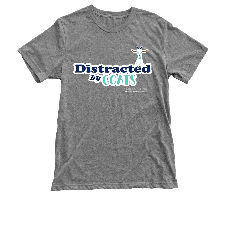 Distracted by Goats, a Premium Heather Triblend Unisex Tee