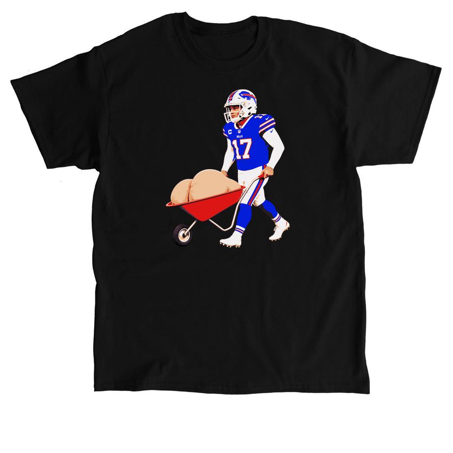 Josh Allen Wheelbarrow Shirt, a Black Classic Unisex Tee
