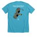 Belize Hawk Watch 2026, a Heather Aqua Premium Unisex Tee (back-view)