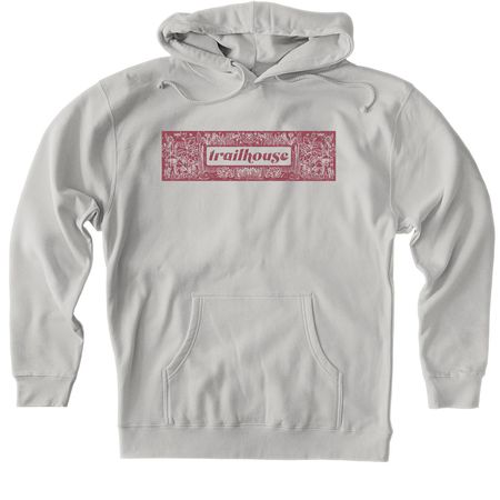 Nature Block Logo, a Smoke Heavyweight Pullover Hoodie
