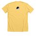SuperMom, a Heather Yellow Gold Premium Unisex Tee (back-view)