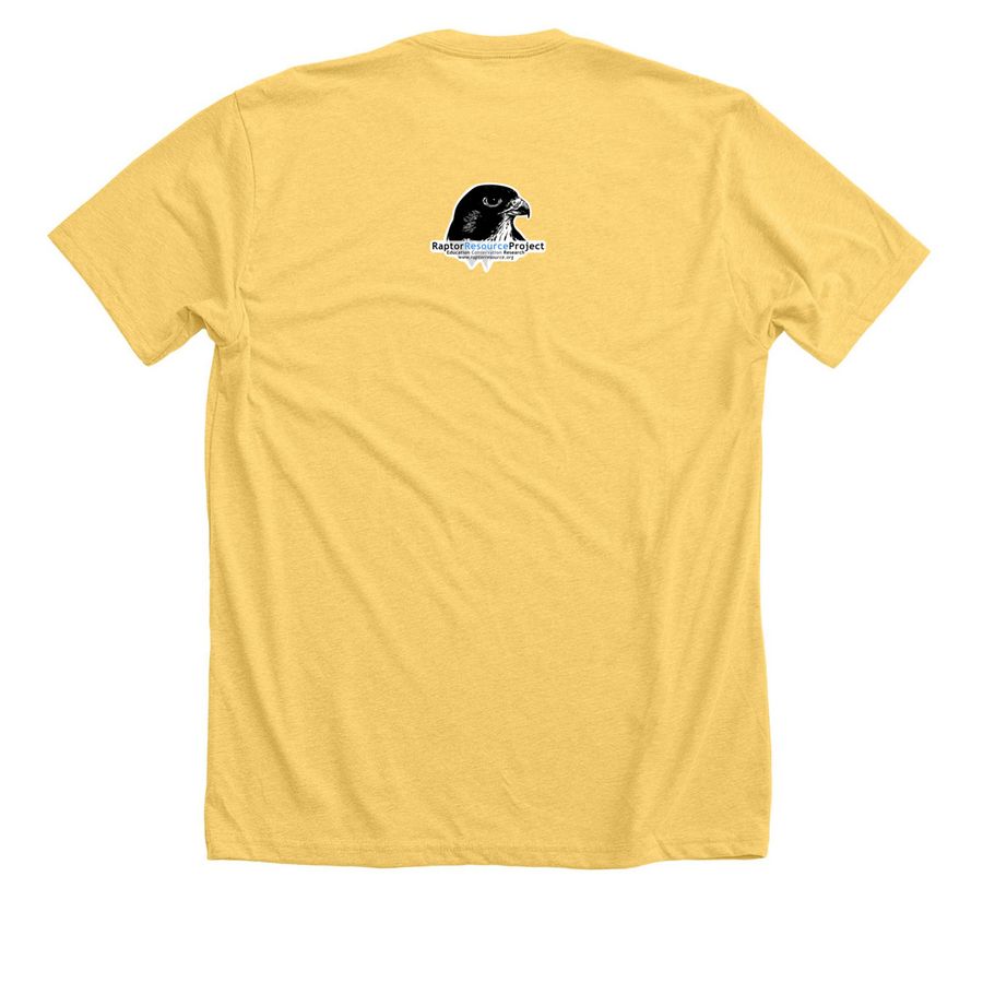 SuperMom, a Heather Yellow Gold Premium Unisex Tee (back-view)