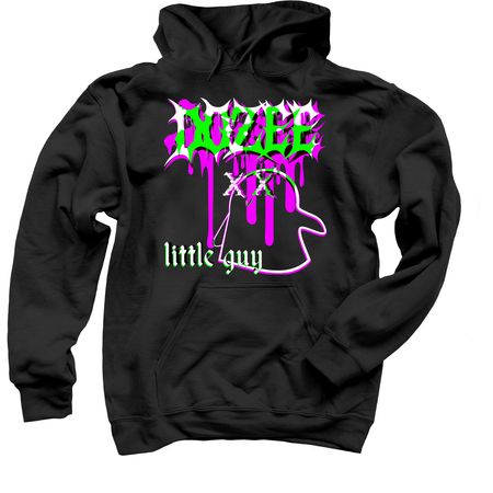 DOZEE - LITTLE GUY, a Black Pullover Hoodie