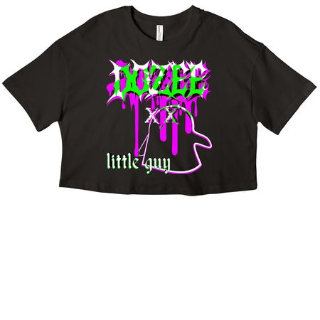 DOZEE - LITTLE GUY, a Black Women?s Cropped Cotton Tee