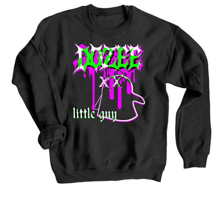 DOZEE - LITTLE GUY, a Black Crewneck Sweatshirt