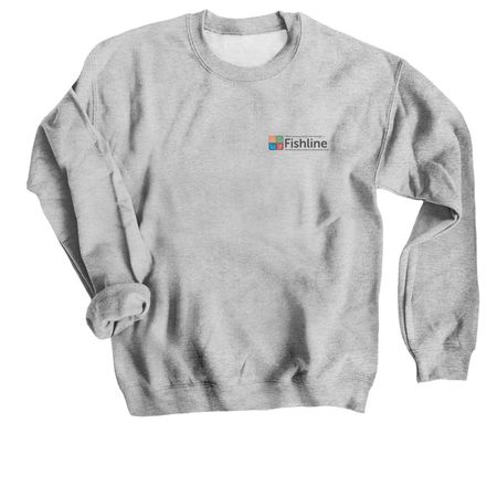 Sweatshirts- Black Logo, a Sport Grey Crewneck Sweatshirt