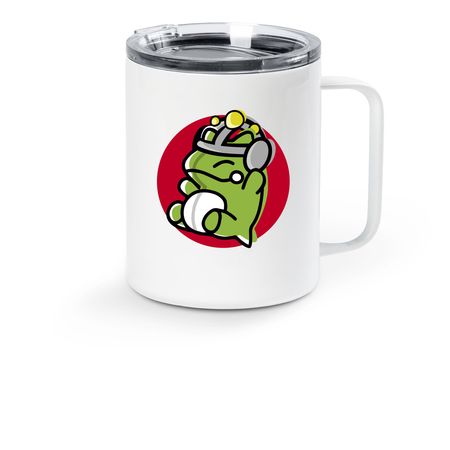 Taza "Repartiendo Experiencia", a White Stainless Steel Travel Mug