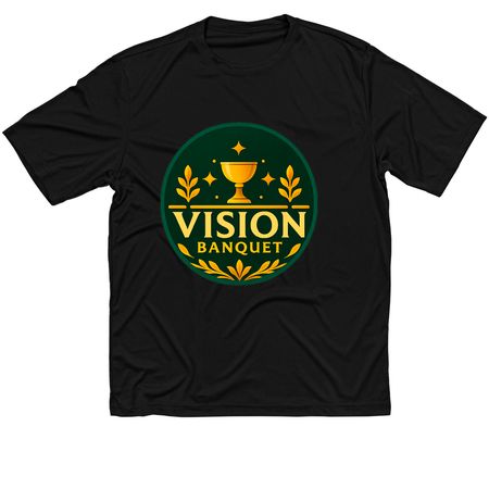 Vision Banquet Performance Tee, a Black Classic Performance Tee