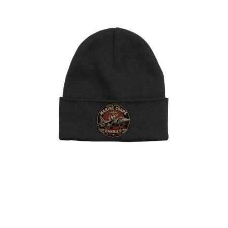 Official Harrier Sundown Beanie, a Black Printed Base Camp Beanie