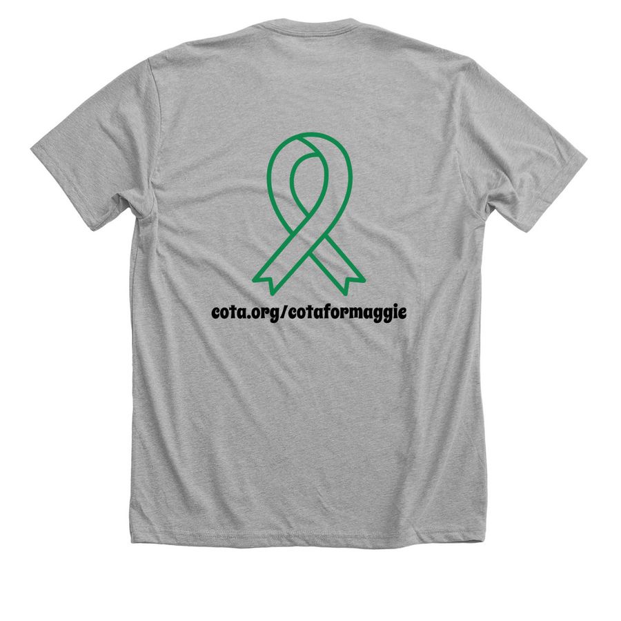 Team Maggie, a Athletic Heather Premium Unisex Tee (back-view)