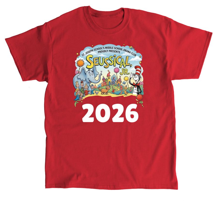 SJS Middle School Drama Club, a Red Classic Unisex Tee