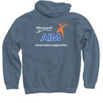 Go Further, a Indigo Pullover Hoodie (back-view)
